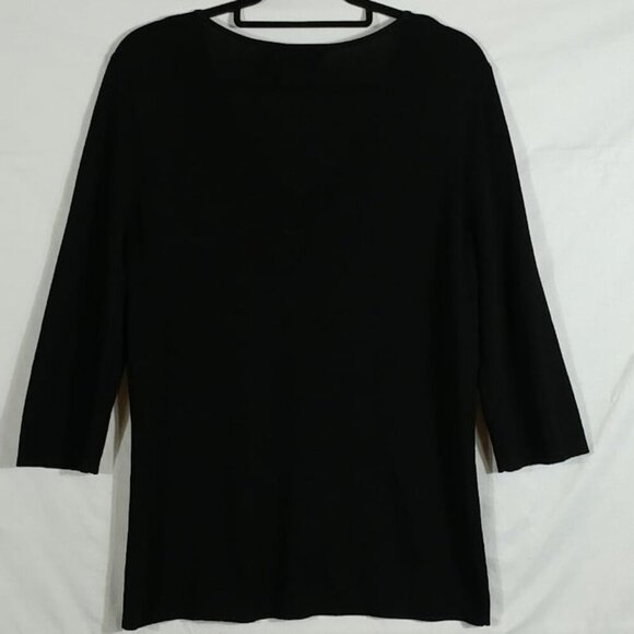 Hillard and Hanson Vintage Women's Black Buttoned Cardigan Sweater Size M - Picture 2 of 6